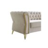 Modern Tufted Velvet Sofa For Living Room - Beige - Image 8