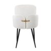 Dahlia - Contemporary Dining Chair (Set of 2) - Cream - Image 5