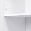 Tall Hall Tree With Shoe Storage, 4 In 1 Entryway Bench With 6 Cabinets, 4 Coat Hooks & Adjustable Shelf For Hallway - White - Image 15