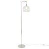 Metro - Contemporary Floor Lamp - Polished Nickel / Clear Seeded - Image 2