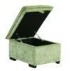 Convertible Sofa Bed Sectional Sofa Sleeper L-Shaped Sofa With A Storage Ottoman, Two Pillows, Two Power Sockets And Two USB Ports For Living Room - Green - Image 24