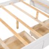 Full Over Full Bunk Bed With Ladders And 2 Storage Drawers - White - Image 7