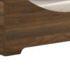 Gibson - Alder Wood Finish Modern Comfy Pet Bed With Cushion - Brown - Image 3