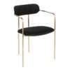 Demi - Contemporary Chair (Set of 2) - Gold / Black - Image 2
