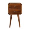 Mini Curved Nightstand - Beige Brown - Image 14