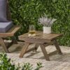 Sedona - Outdoor Side Table With Open Slat Design - Gray - Image 2