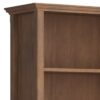 Amherst - 5 Shelf Bookcase - Rustic Natural Aged Brown - Image 3