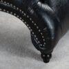 Tufted Armless Chaise Lounge - Black - Image 9
