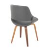 Fabrico - Mid-Century Modern Dining / Chair (Set of 2) - Walnut / Gray - Image 4