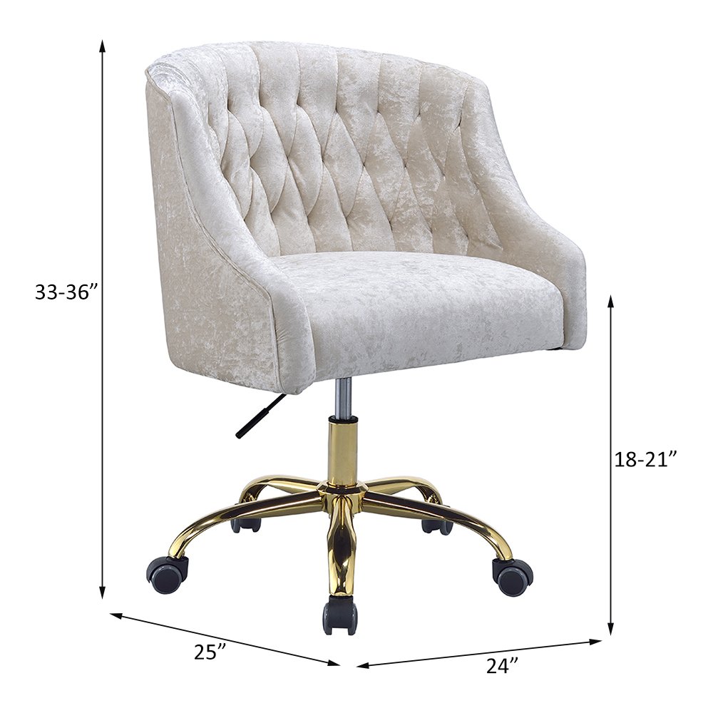 Levian - Office Chair - Cream / Gold - Image 7