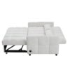 Loveseat Sofa Pull Out Sofa Bed Tufted Sleeper Sofa With An Adjustable Backrest, 3 USB Ports And 2 Lumbar Pillows For Living Room - Beige - Image 23