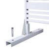 Outdoor & Indoor Freestanding Metal Privacy Screen, Decorative Privacy Fence Panels - White - Image 10