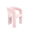 Contemporary Designed Velvet Upholstered Accent / Dining Chair With Armrests - Pink - Image 20