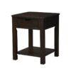 Flora - End Table With Drawer - Dark Brown - Image 7