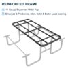 Expanded Rectangular Picnic Table - Blue - Metal - Image 5