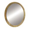 Transitional Decor Style Mango Wood Wall Mirror Wall Decor With Frame Of Solid Mango Wood For Bathroom, Entryway Console Lean Against Wall - Natural - Image 2