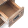 Monroe - Narrow Side Table - Rustic Natural Aged Brown - Image 4