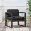 Navan - Club Chair - Dark Gray - Image 2