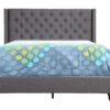 Full Upholstered Bed - Gray - Image 2