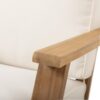 Patio Lounge Chair, Outdoor Club Chair With Cushion And Frame - Beige - Image 11