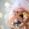 Christmas Ball Ornaments, Glass Decorative Hanging Ball Christmas Tree Ornaments For Holiday Party Decorations (Set of 4) - Pink - Image 3