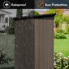 Garden Sheds 5FtX4Ft Outdoor Storage Sheds Brown / Black - Image 5