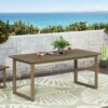 Rustic Nash Dining Table With Slat Design - Gray - Image 2