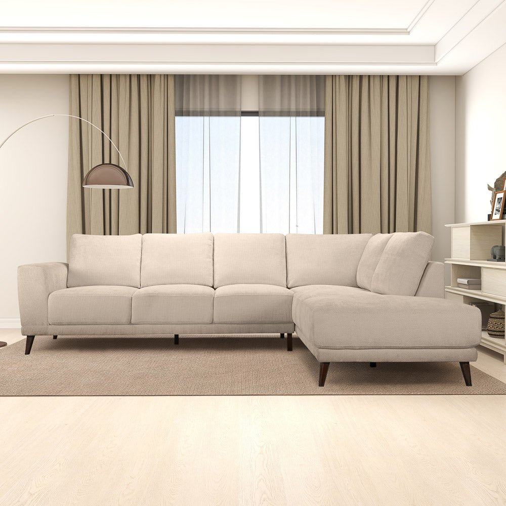 Amara - Right Sectional Sofa - Cream - Image 6