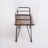 Outdoor Bench With Powder Coated Iron Frame - Teak - Image 7
