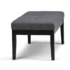 Lacey - Tufted Ottoman Bench - Slate Gray - Image 2