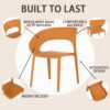 1 Piece Designed Single Chair, UV Resistant, Waterproof And Wear Resistant - Tropical Orange - Image 20