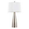 Maya - Contemporary Table Lamp (Set of 2) - Polished Nickel / White - Image 2