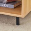 Spider- Web Textured Modern Coffee Table Geometric Art And Practical Design - Natural Wood - Image 12