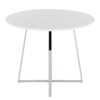 Cosmo - Canary Contemporary Dining Table - Chrome / White - Image 4