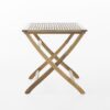 Blissique - Outdoor Foldable Wood Dining Table With Slat Design - Natural - Image 6