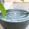 Polyresin Zen Bowl Water Fountain, Outdoor Bird Feeder / Bath Fountains, Relaxing Water Feature For Garden Lawn Backyard Porch - Gray - Image 8