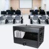 16 Bay Charging Cabinet For Laptop book, Locking Charging Station - Black - Image 18