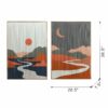 Rectangular Tassel Print Wall Art, Home Decor For Living Room Bedroom Office Hallway - Multicolor - Image 16