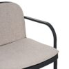 Luna - Outdoor Patio Loveseat With Frame And Cushions Weather Resistant Pp Material - Beige / Black - Image 12