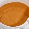 Francis Cotton Round Laundry And Storage Basket - Orange / White - Image 6