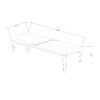 Brenda - Bedroom Bench With Padded Seating - Gray - Image 3
