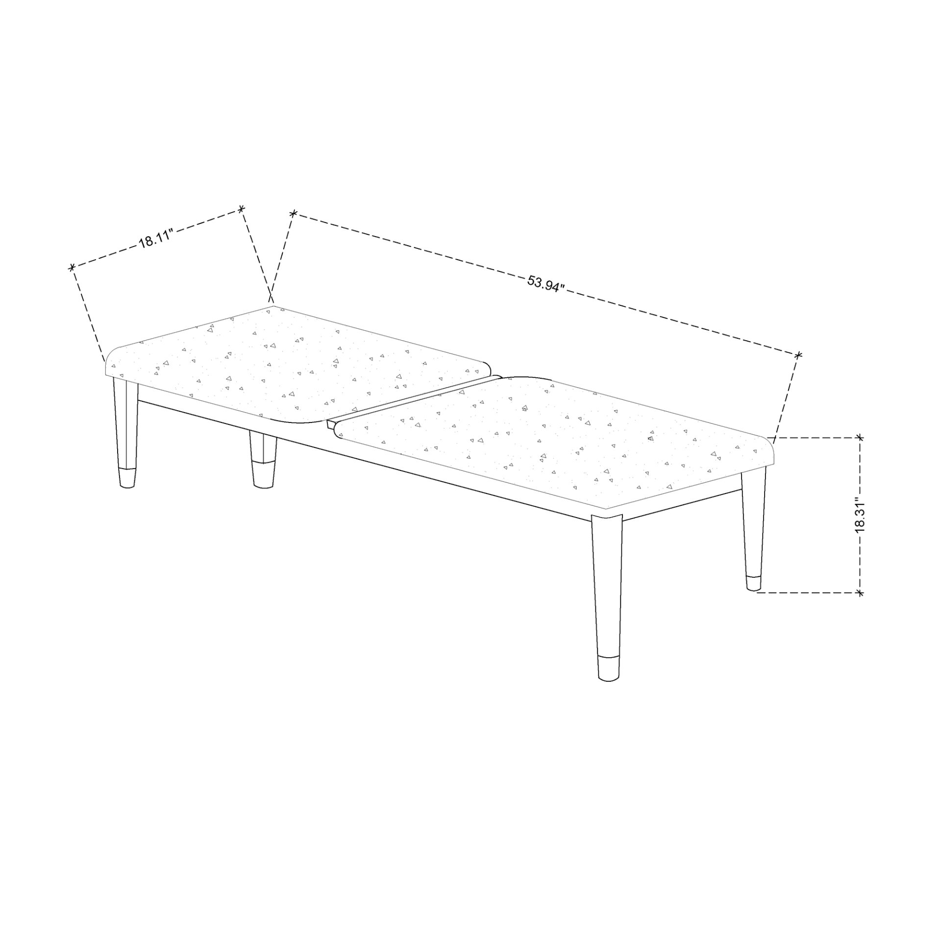 Brenda - Bedroom Bench With Padded Seating - Gray - Image 3