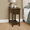 Accent End Table, Narrow, Storage Drawer, Transitional - Espresso - Image 2