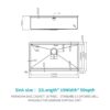 Undermount Kitchen Sink 33" 16 Gauge Ledge Workstation - Gunmetal Black - Image 3