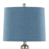 Ashland - Contemporary Table Lamp (Set of 2) - Nickel / Moroccan Blue Slub - Image 4