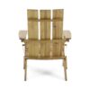 Outdoor Foldable Adirondack Chair With Slat Back - Natural - Image 8