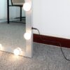 Hollywood - Full Length Mirror With Lights Full Body Vanity Mirror With 3 Color Modes Lighted Standing Floor Mirror For Dressing Room Bedroom Wall Mounted Touch Control - Silver - Image 17