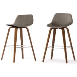 Randolph - Bentwood Counter / Bar Height Stool (Set of 2) - Gray