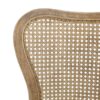 Classic Retro Dining Chair (Set of 2) With Rattan Backrest - Dark Brown / Beige - Image 13