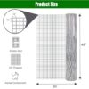 Galvanized Hardware Cloth, Metal Wire Fencing Roll For Garden And Animal Protection - Silver - Image 3